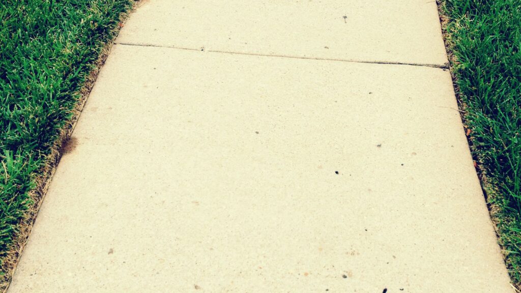 concrete side walks