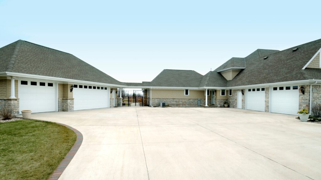 Morden concrete driveways